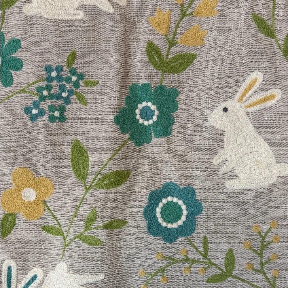 Tabitha Webb Cream Embroidered Easter Table Runner SKU1507 L71”XW16”